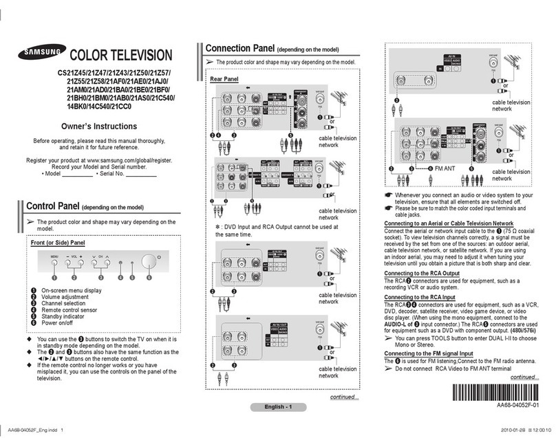 Samsung CS21Z45 User manual