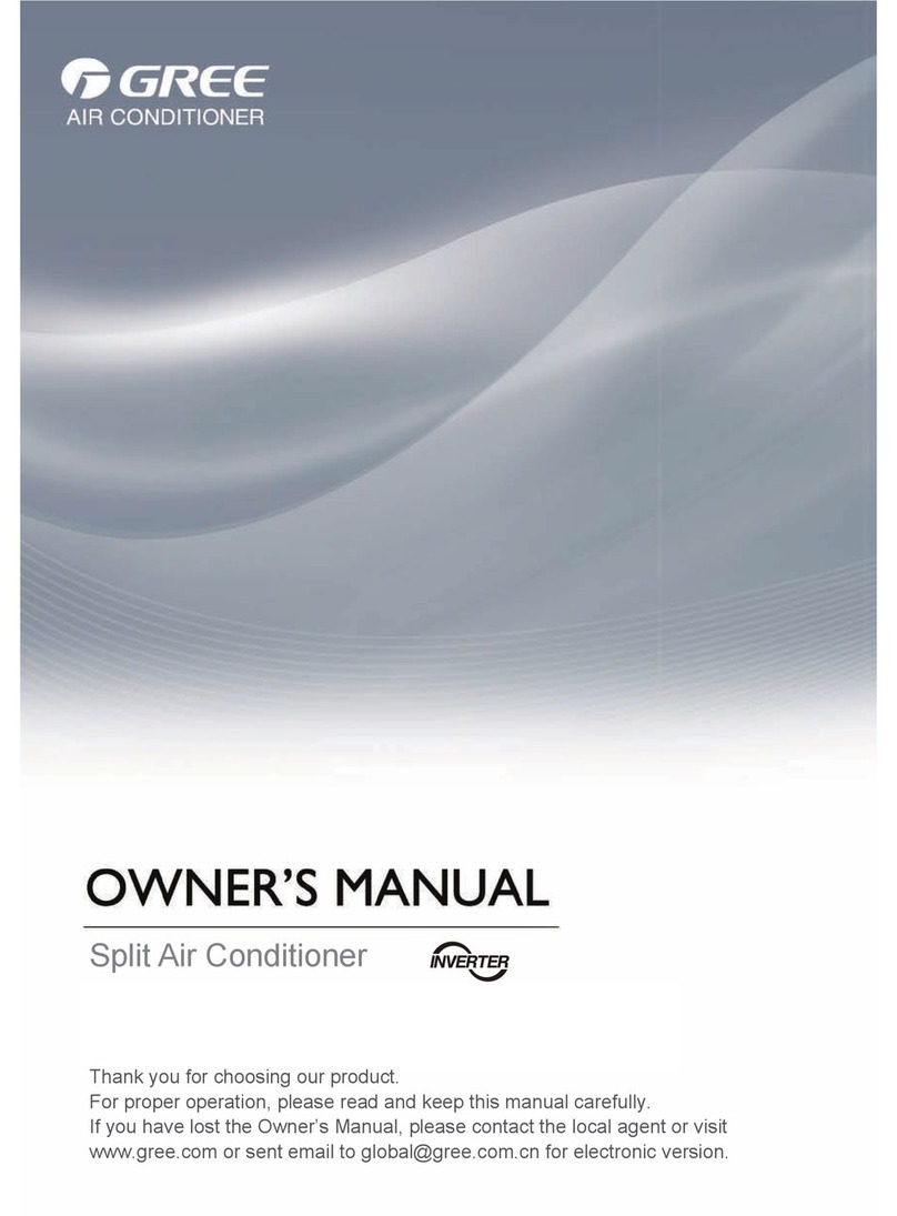 Gree GWH07QB-K3DNC2G/I User manual