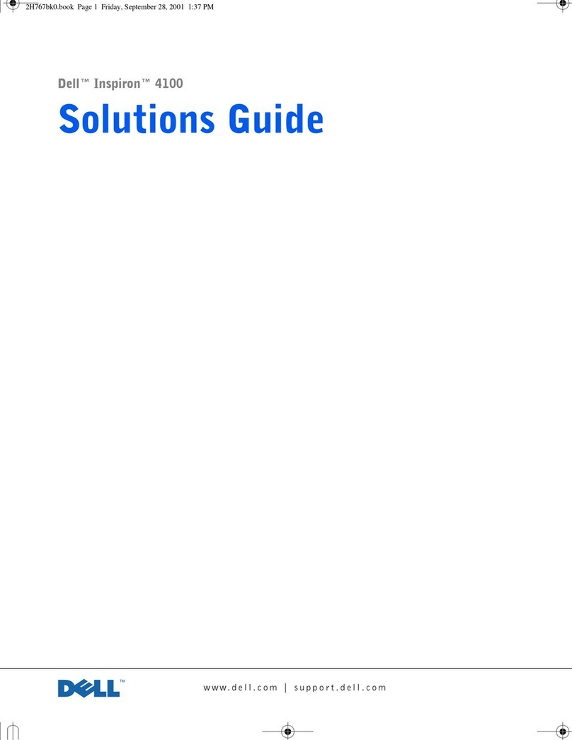 Dell Dimension 4100 Solution guide