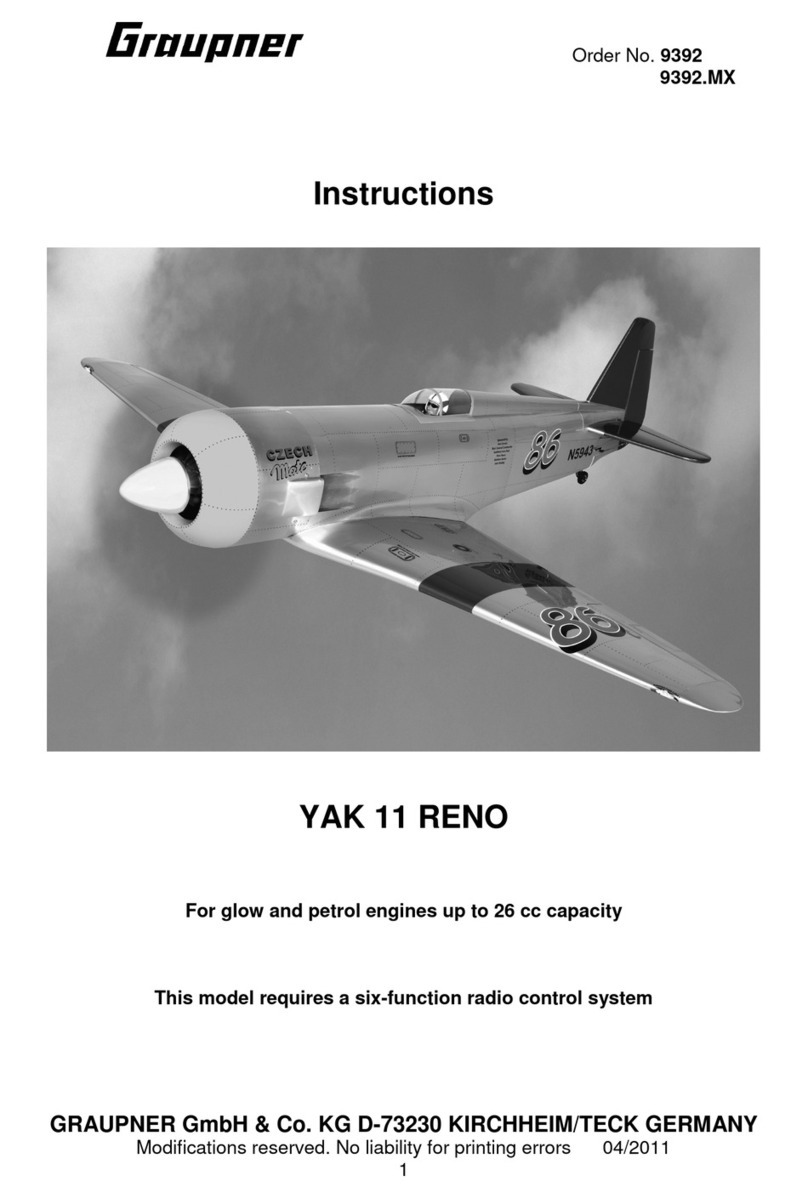 GRAUPNER YAK 11 RENO instructions