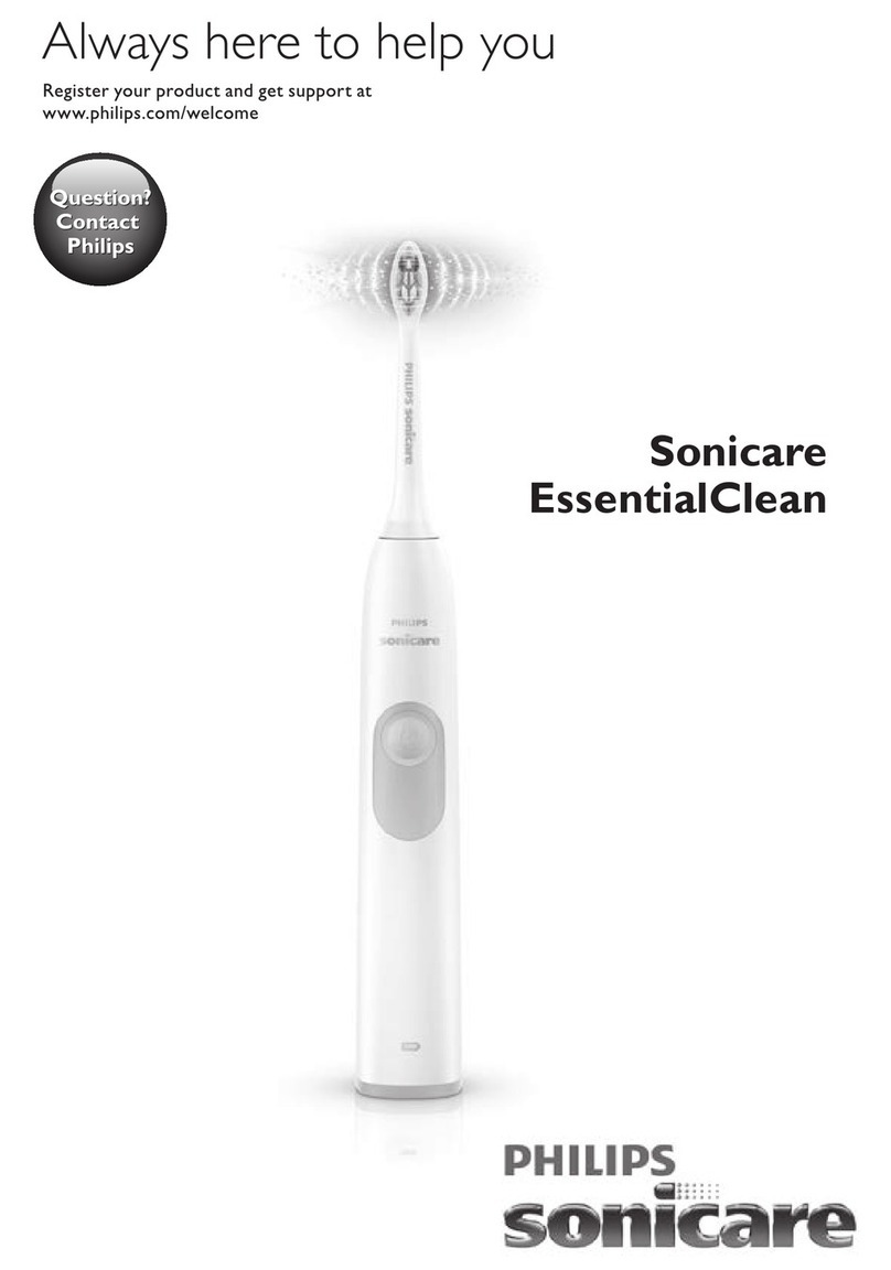 Philips Sonicare EssentialClean instructions