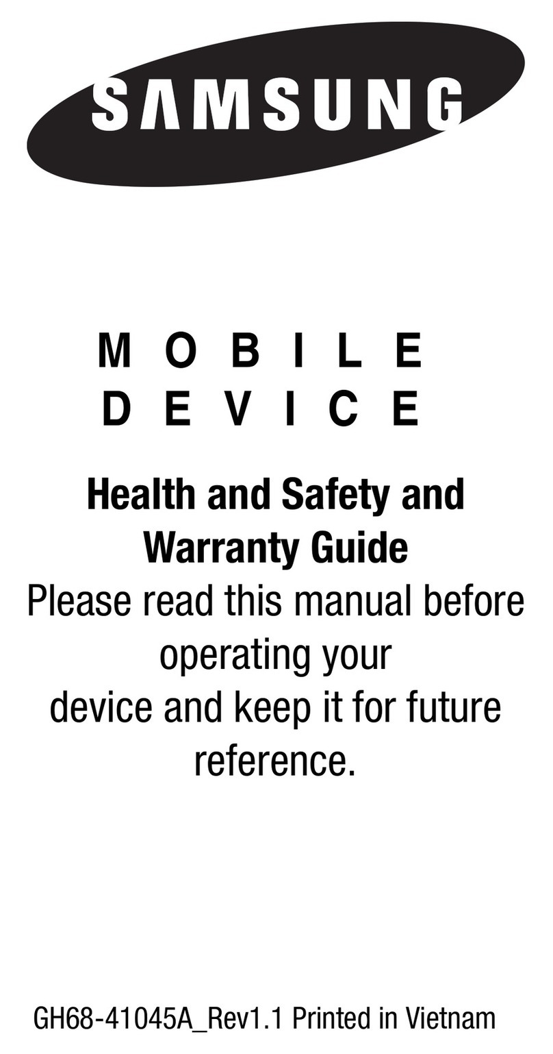 Samsung SM-R350 Health and safety and warranty guide
