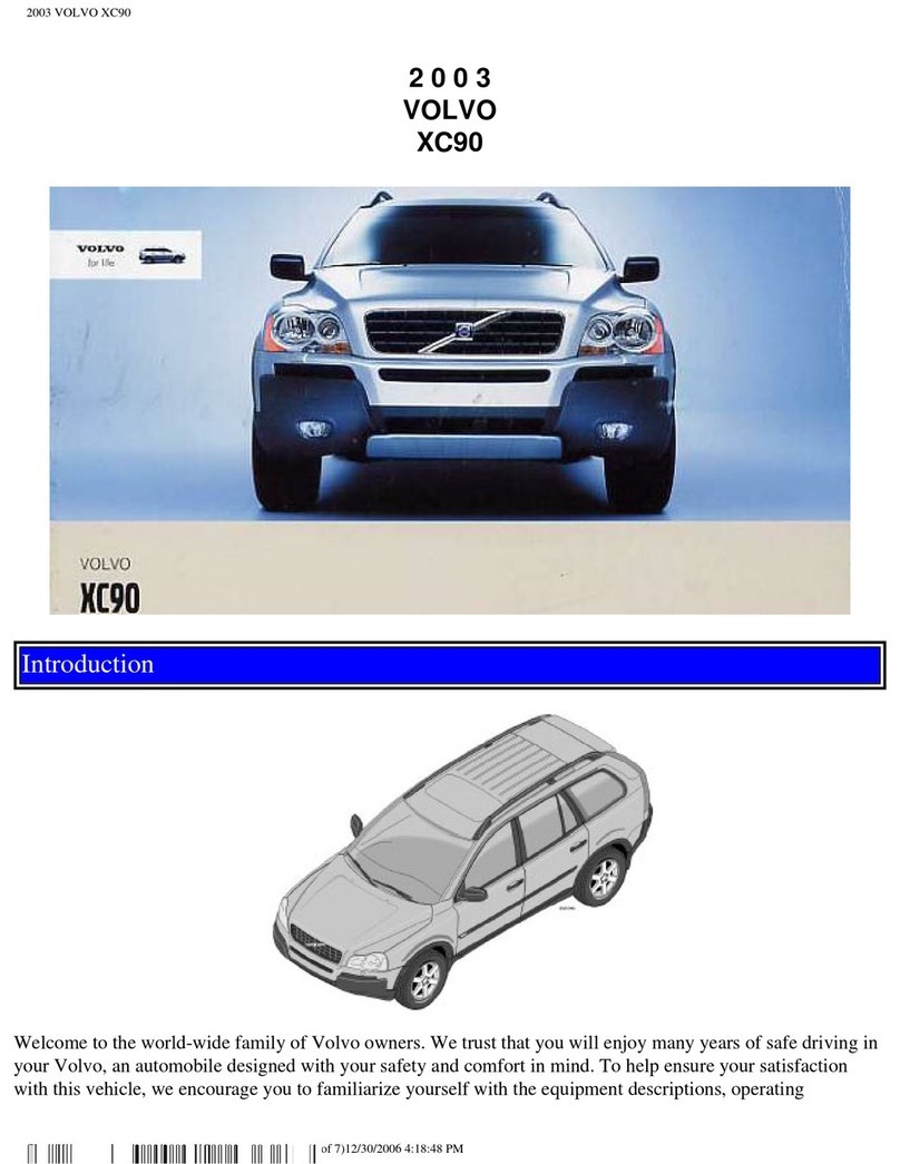 Volvo 2003 XC90 User manual