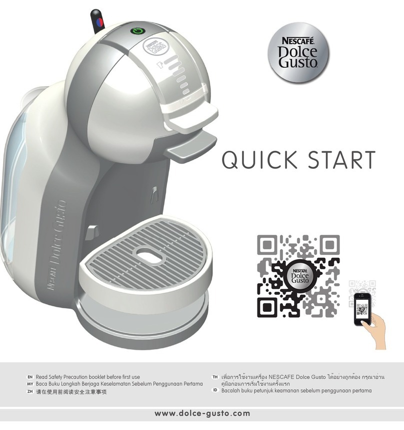 Nescafe DOLCE GUSTO User manual