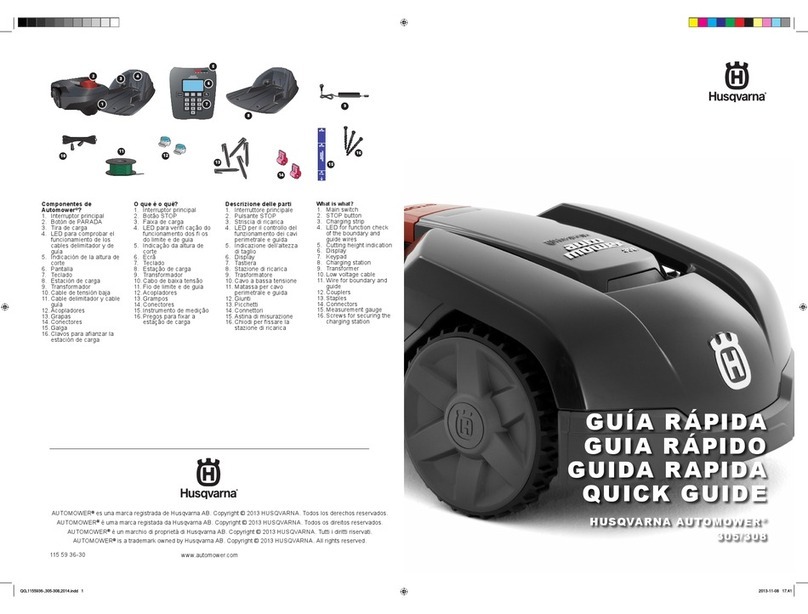 Husqvarna Automower 305 quick guide