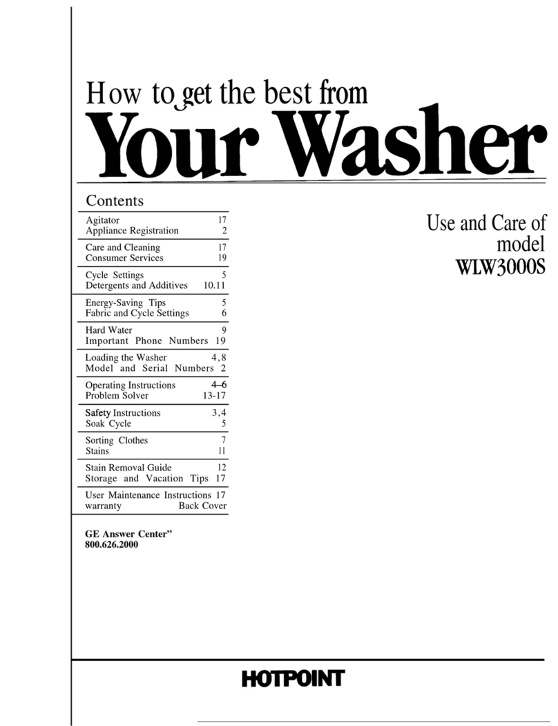 GE WW3000S Installation instructions