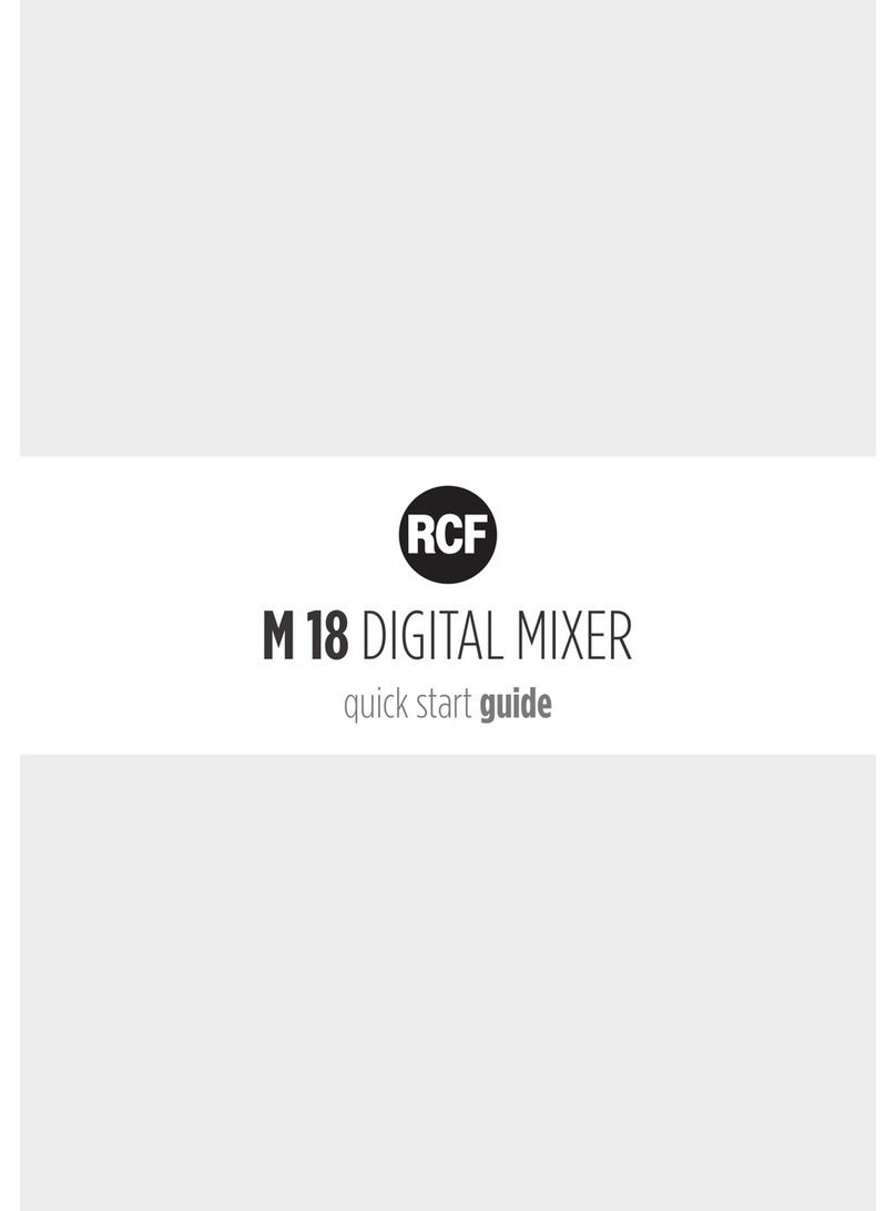 RCF M 18 User manual