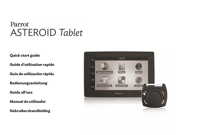 Parrot ASTEROID Tablet quick start guide