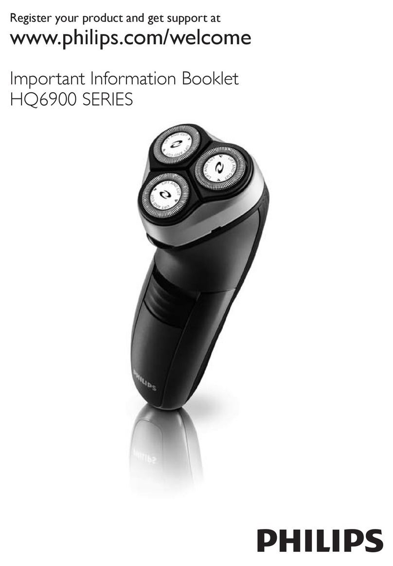 Philips HQ6900 series User m Important information booklet