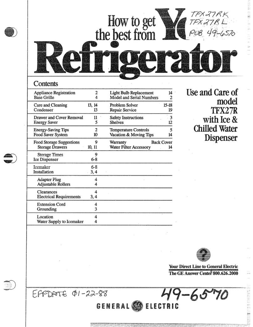 GE TFX27R Installation instructions