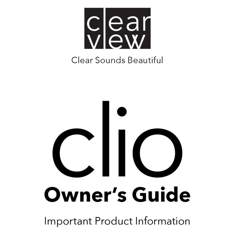 Clear View Audio clio owner's guide