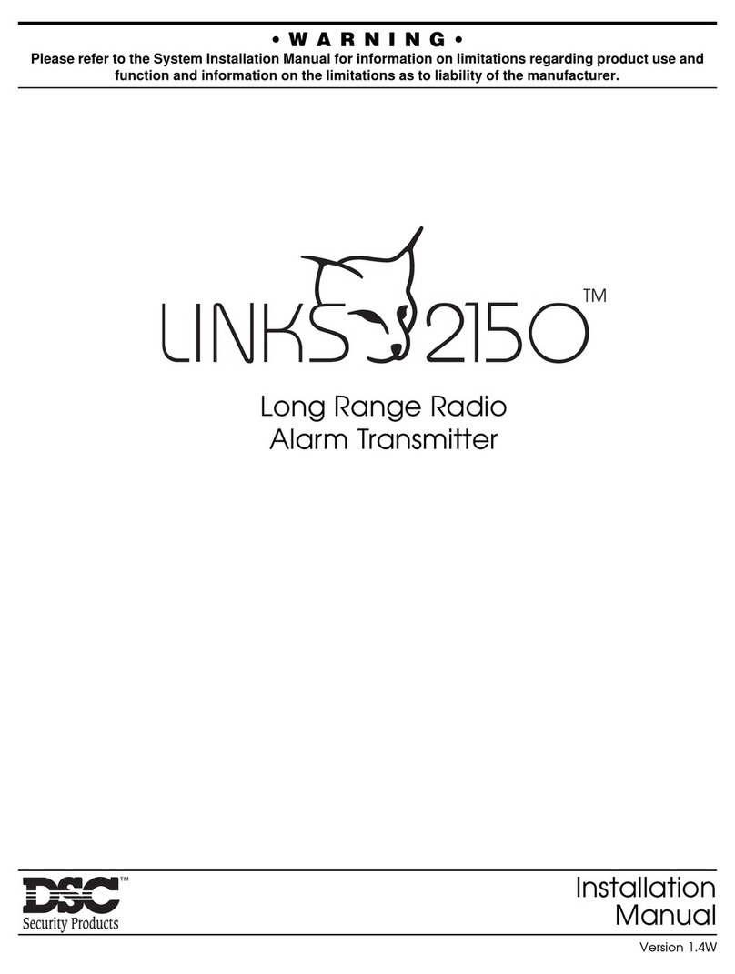 DSC LINKS 2150 installation manual