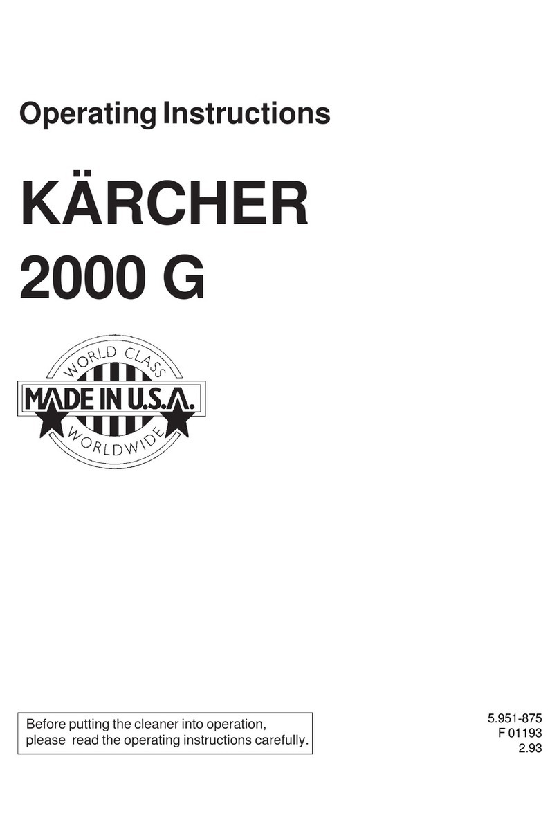 Kärcher 2000 G operating instructions