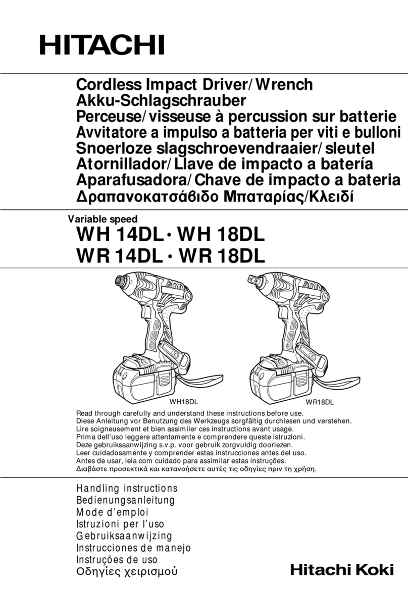 Hitachi WR 14DL User manual