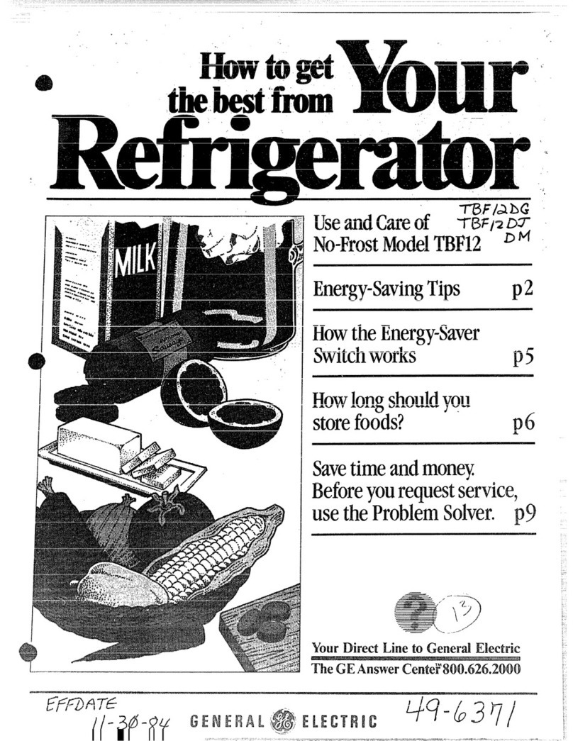 GE TBF12 Installation instructions GE TBF12 Installation instructions