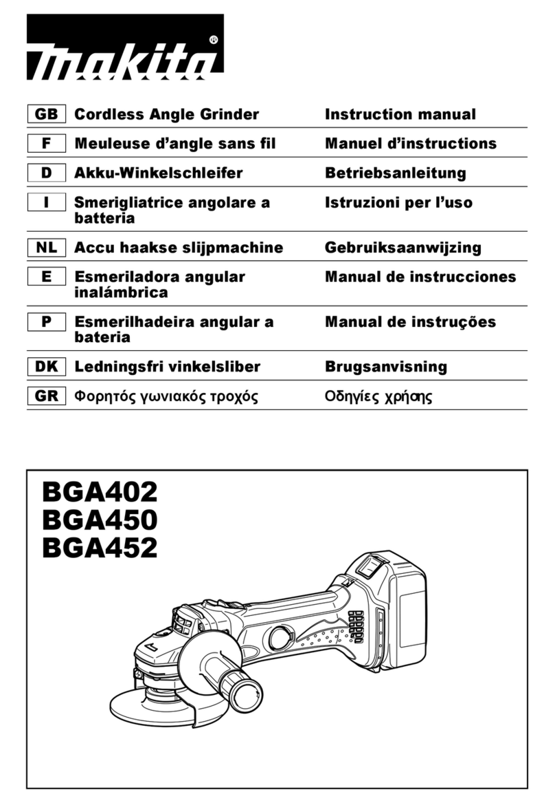 Makita BGA402 instruction manual