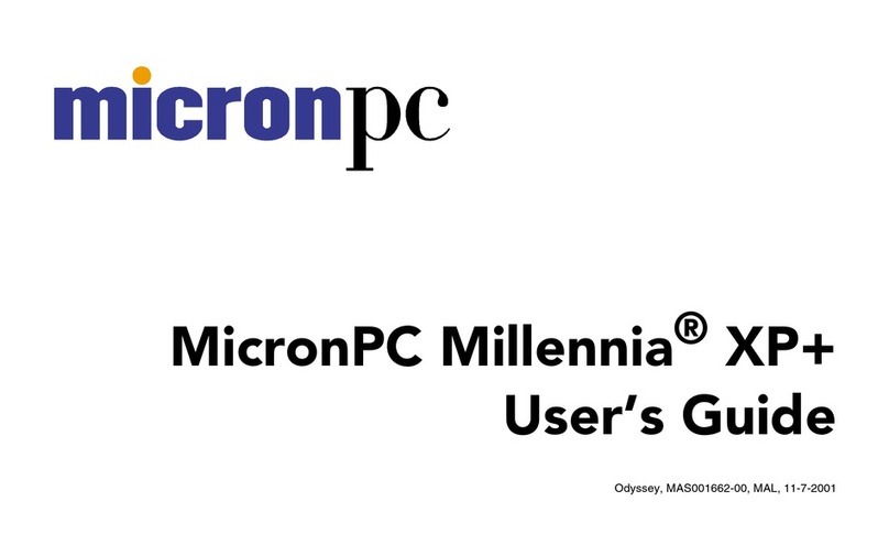 micronPC Millennia XP+ user guide
