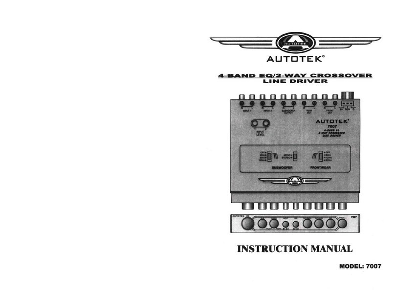 Autotek 7007 instruction manual