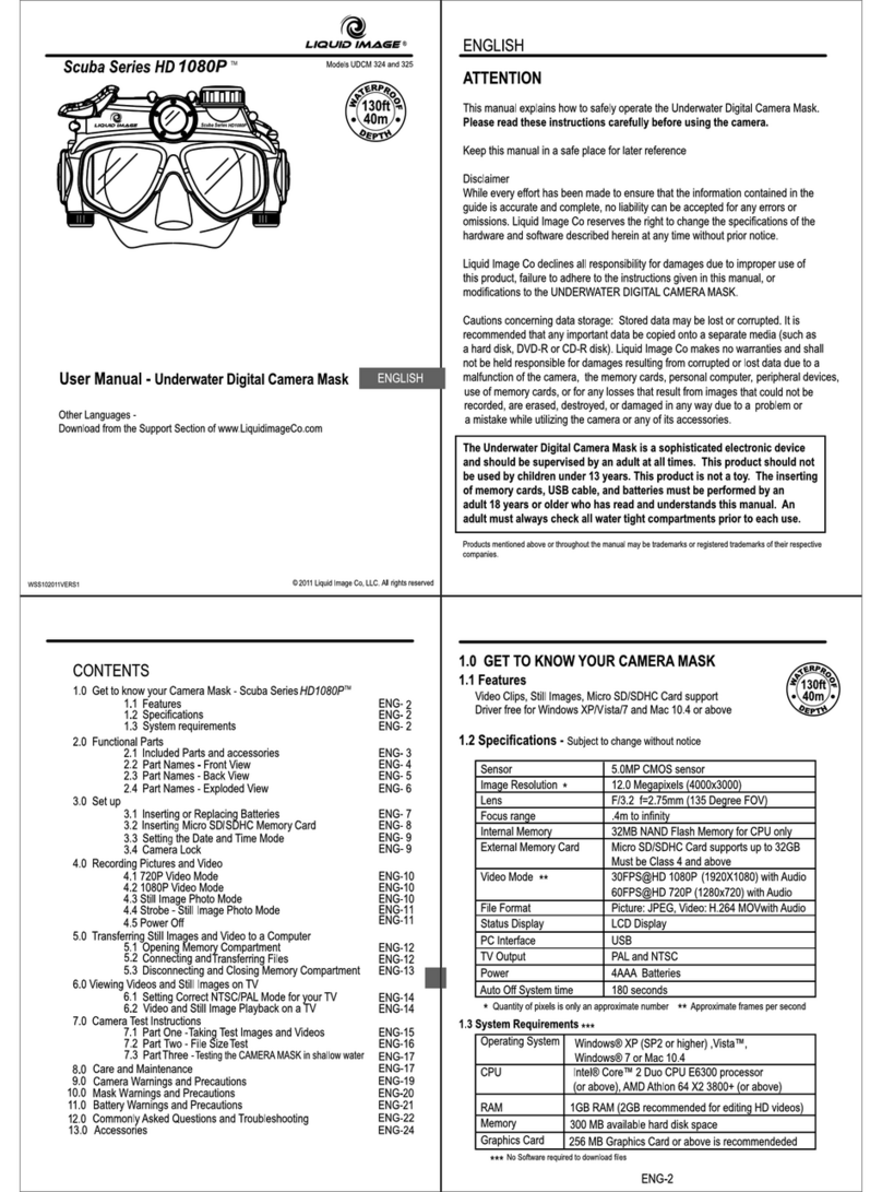 Liquid Image SCUBA SERIES HD 1080P user manual