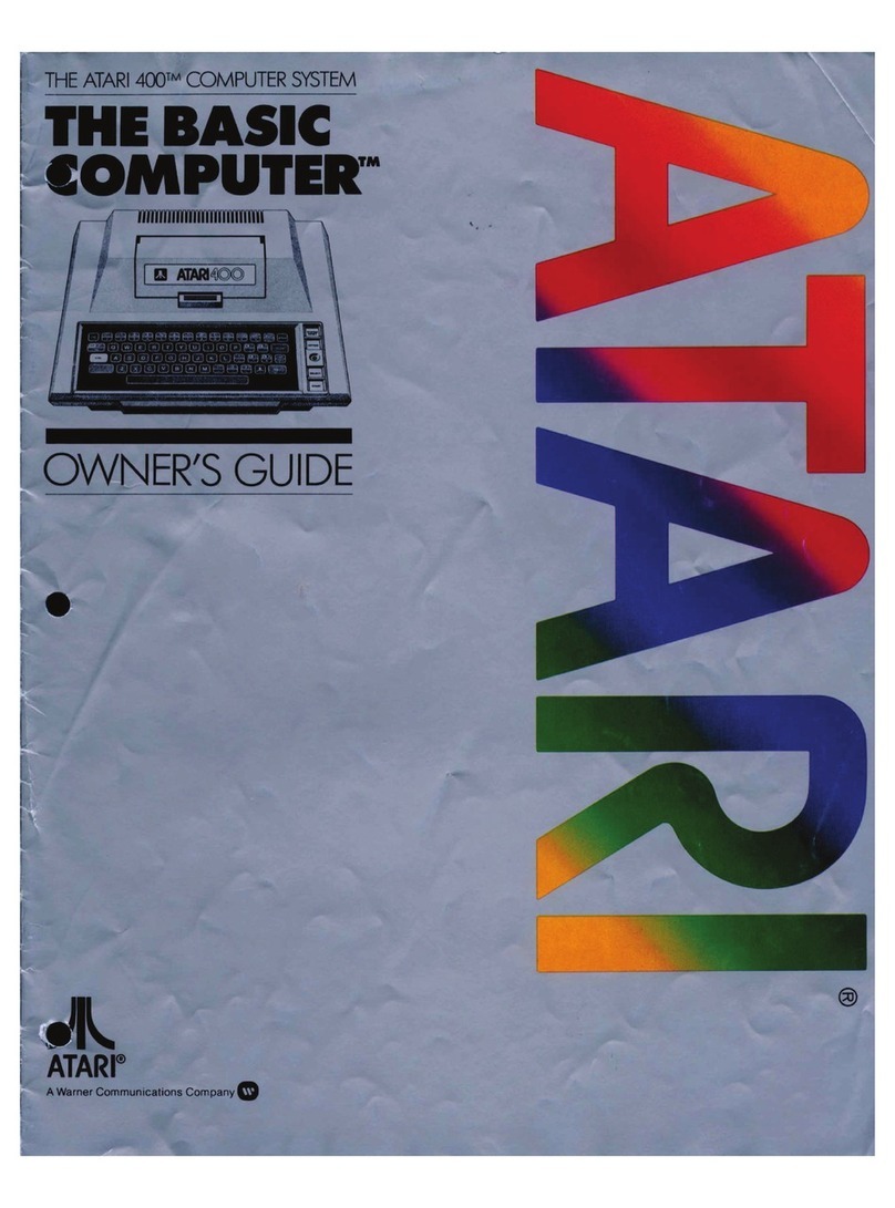 Atari 400 User manual