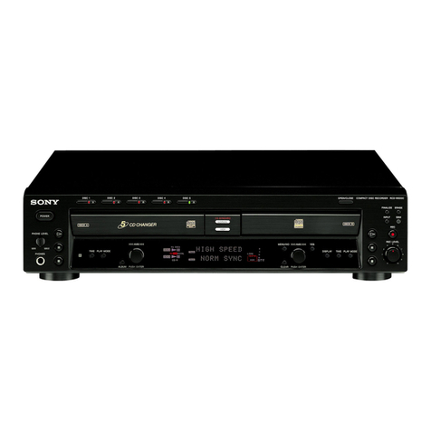 Sony RCDW500C - Compact Disc Player Service manual