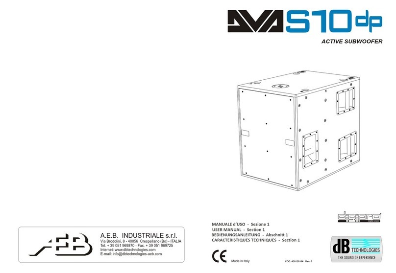 A.E.B. S10DP User manual