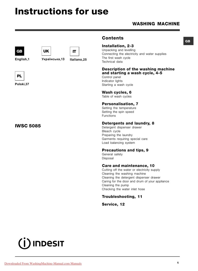 Indesit IWSC 5085 Instructions for use