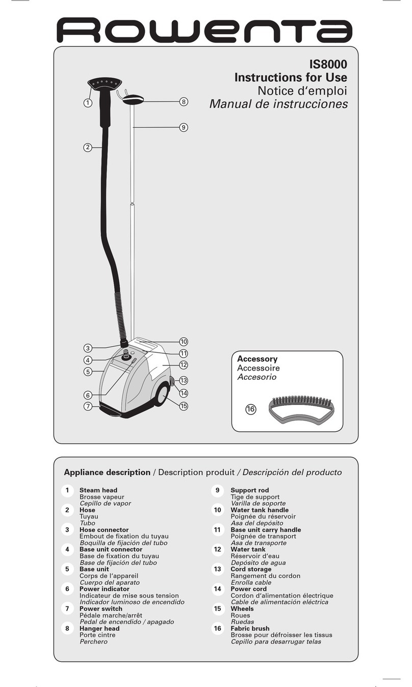 Rowenta IS8000 User manual