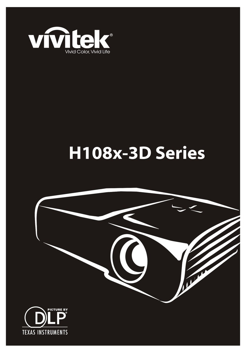 Vivitek h108x-3d series user manual