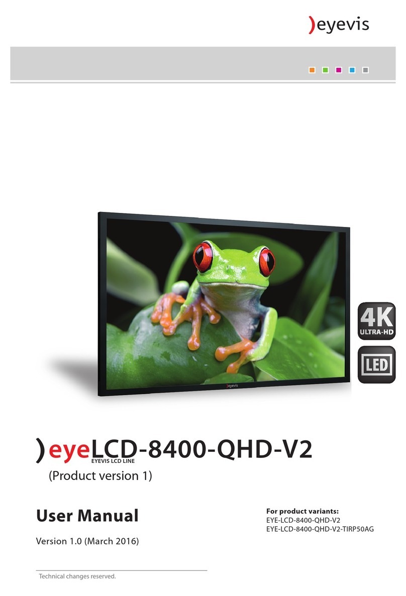 Eyevis LCD-8400-QHD-V2 User manual