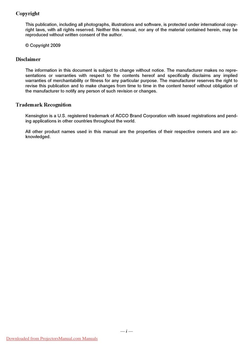 Vivitek H1082 User manual