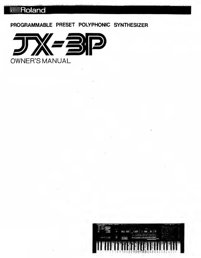 Roland JX-3P User manual