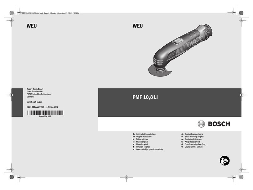 Bosch PMF 10 User manual