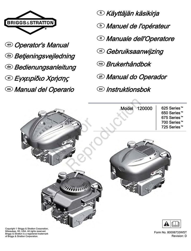 Briggs & Stratton 120000 Operator's manual