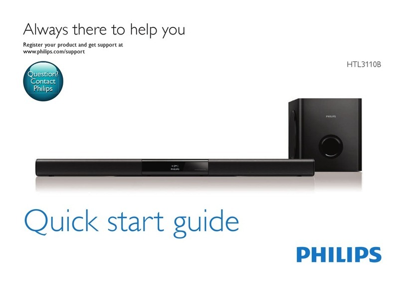 Philips HTL3110B quick start guide