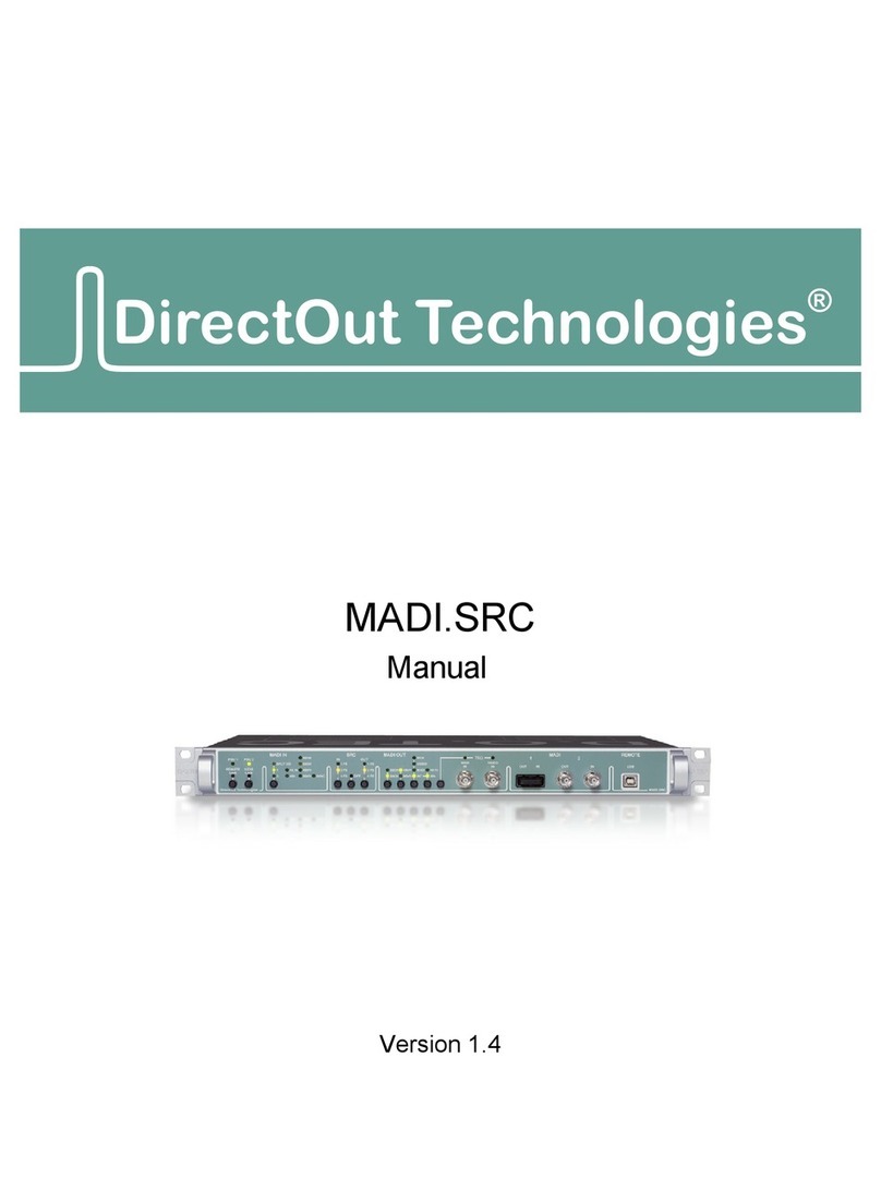 DirectOut Technologies MADI.SRC User manual