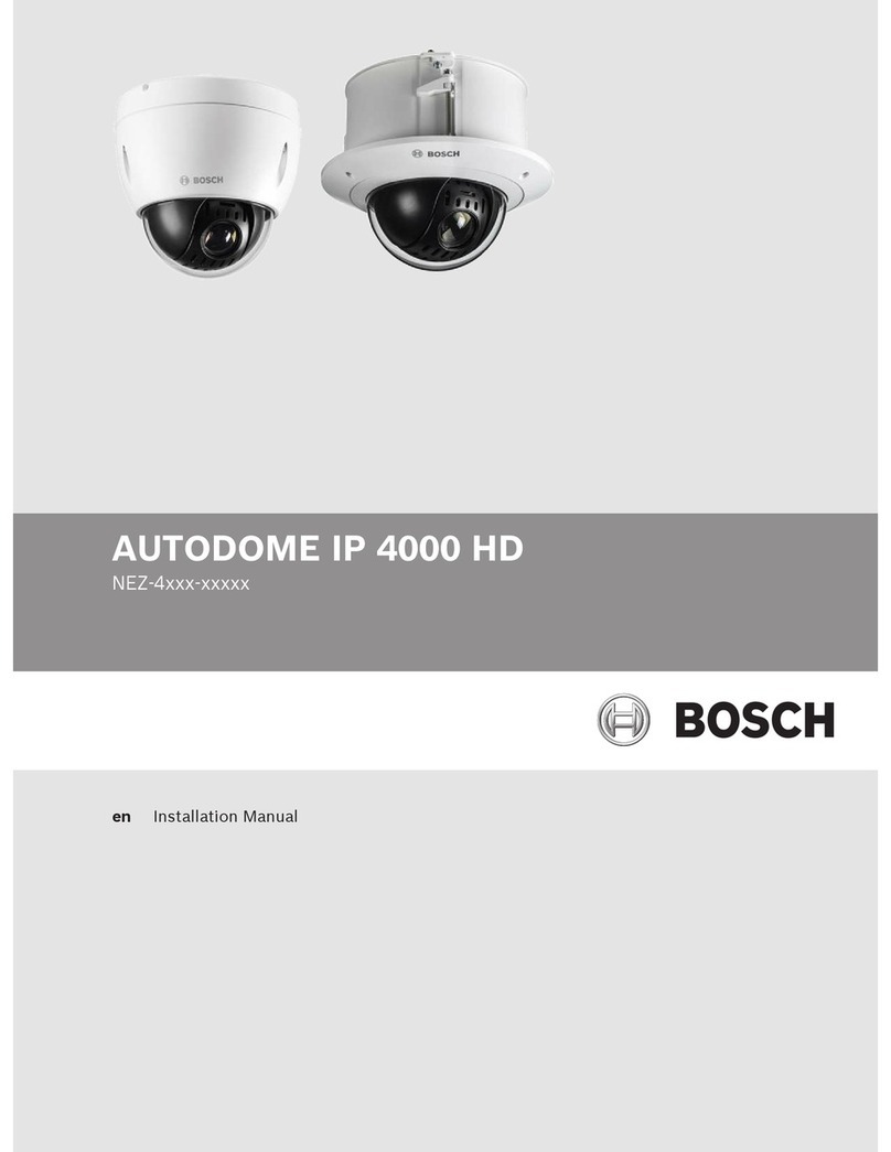 Bosch AUTODOME IP 4000 HD NEZ-4 series User manual