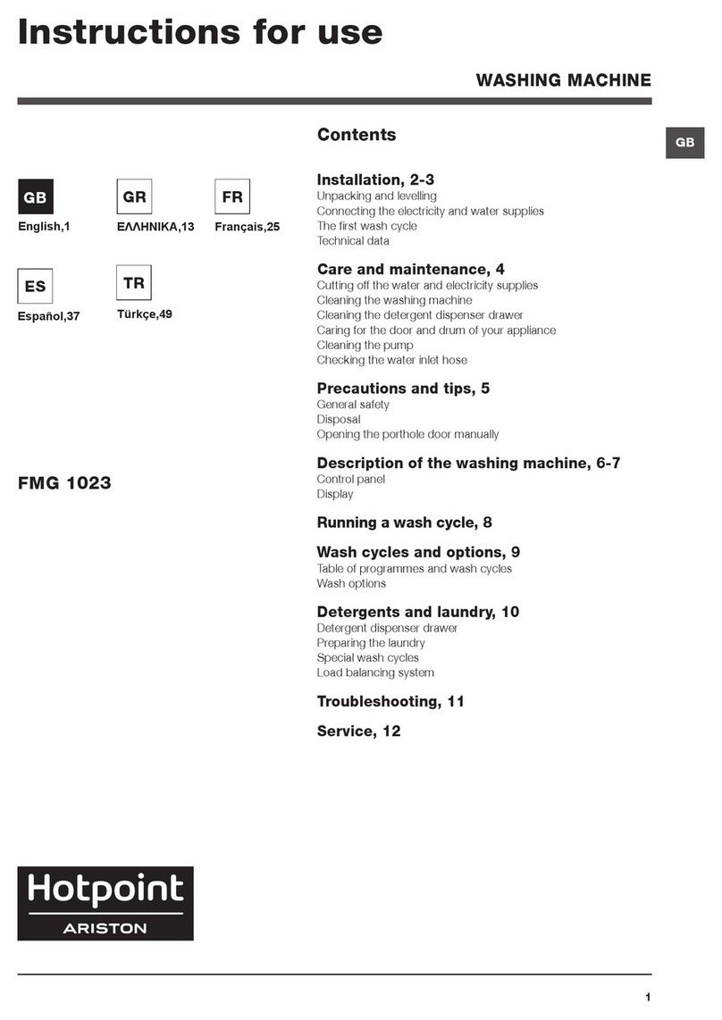Indesit FMG 1023 Instructions for use