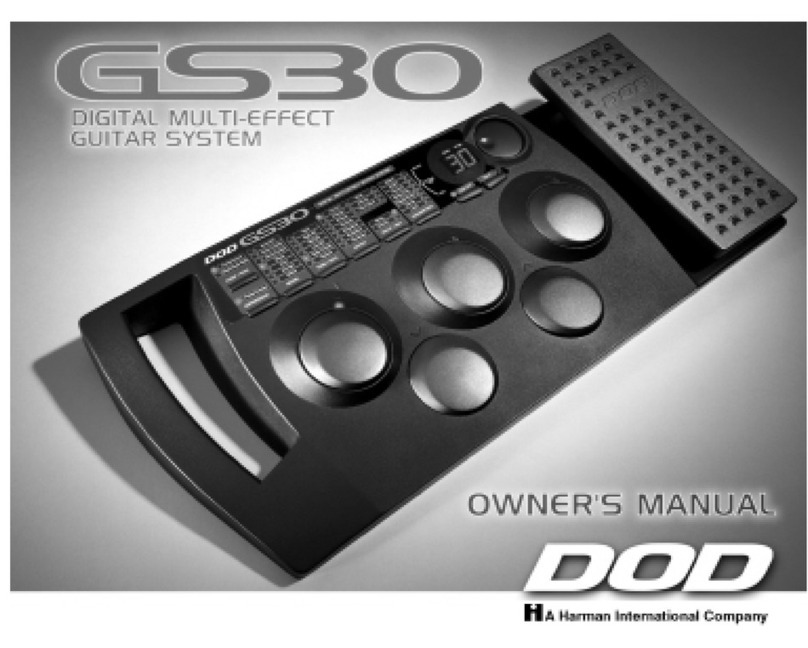DOD GS30 owner's manual