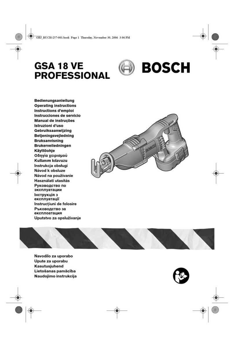 Bosch GSA 18 VE User manual