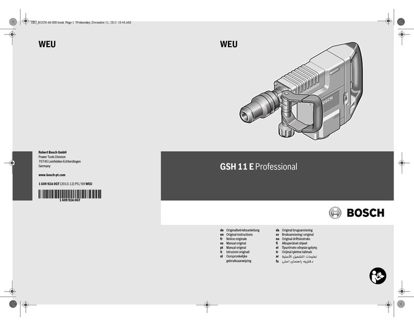 Bosch GSH 11 E Professional User manual