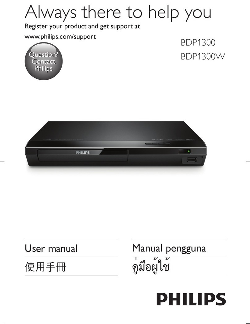 Philips BDP1300 user manual