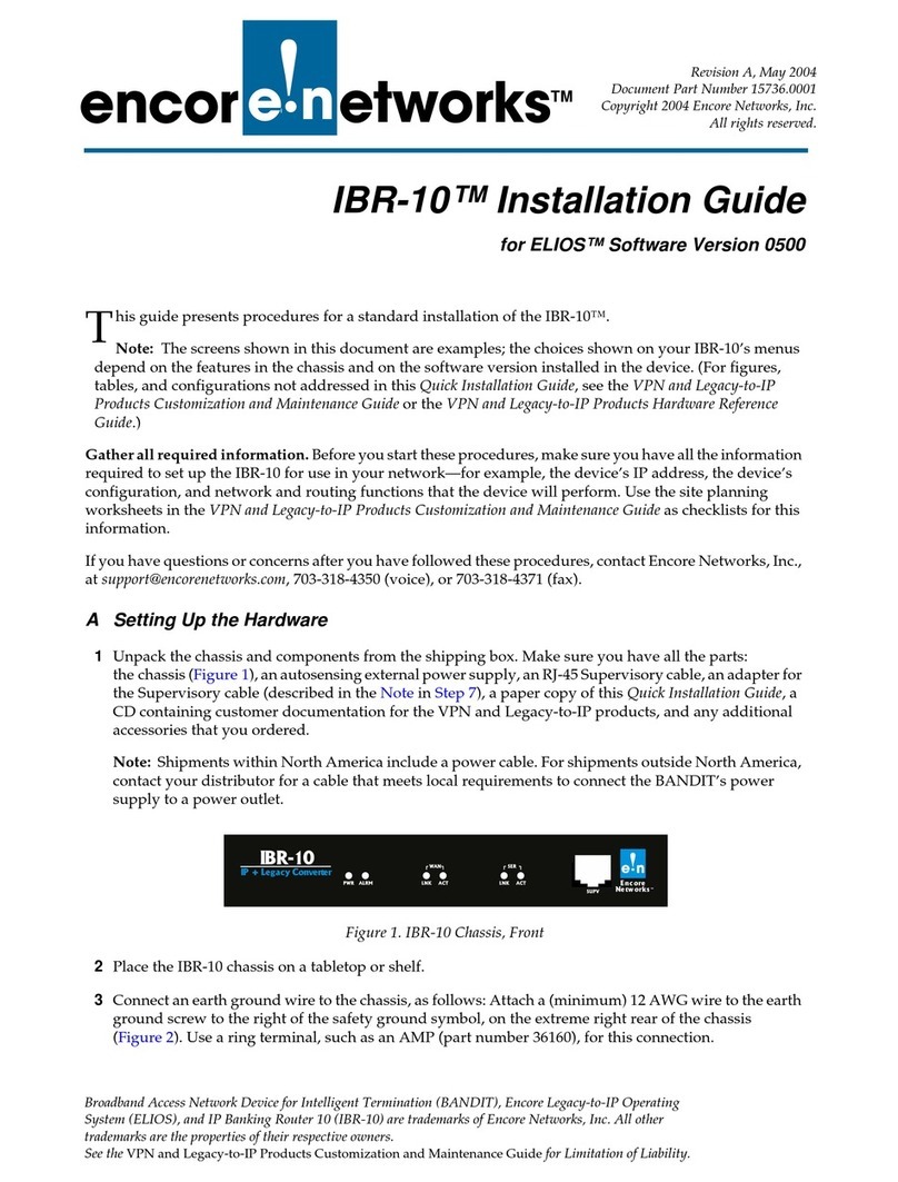 Encore Networks IBR-10 installation guide