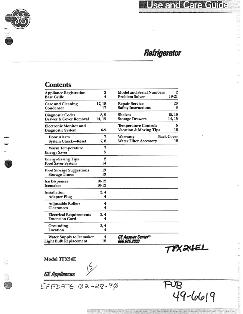 GE TDX24E User manual