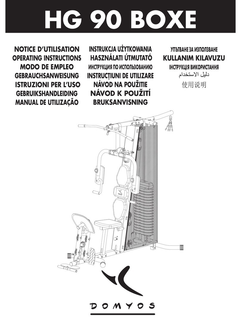 Domyos HG 90 BOXE operating instructions