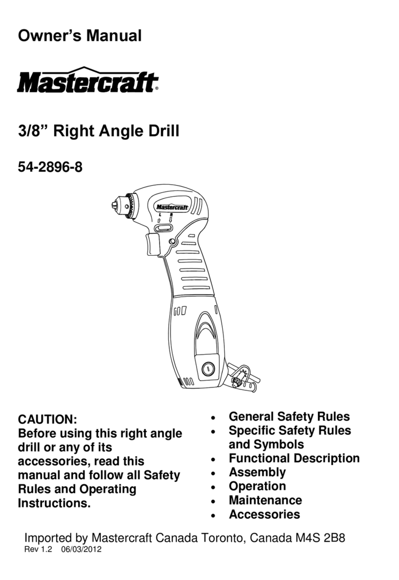 MasterCraft 54-2896-8 User manual