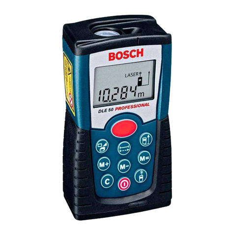 Bosch DLE 50 Professional User manual Bosch DLE 50 Professional User manual