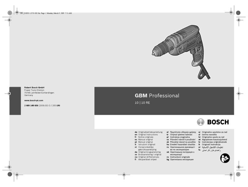 Bosch GBM 10 User manual