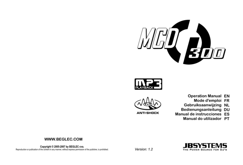 JB Systems Light MCD 300 Operation manual