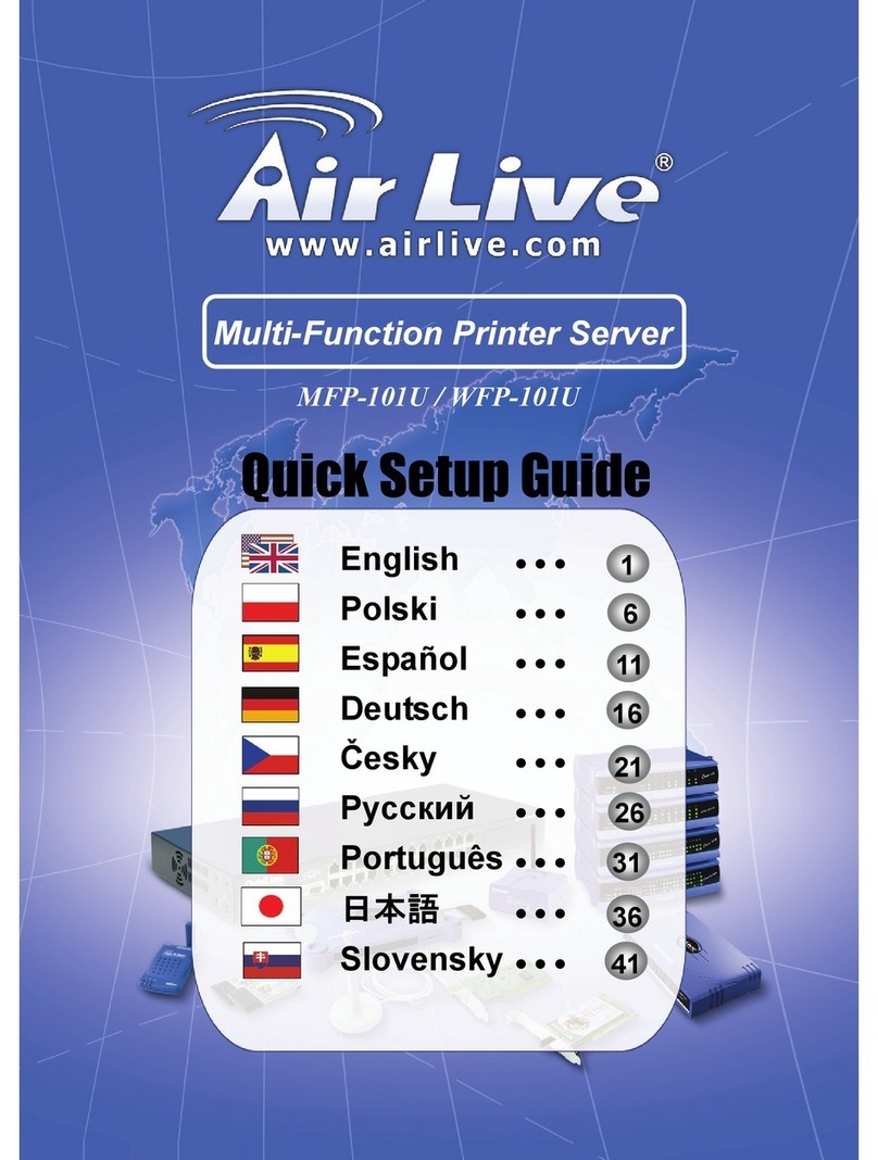 AirLive MFP-101U User manual
